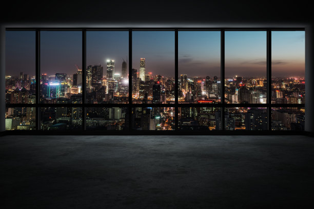 城市建筑夜景图片