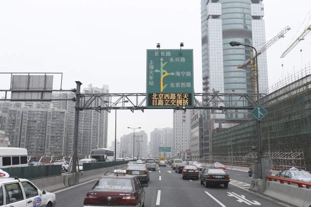 中国,水平画幅,交通堵塞