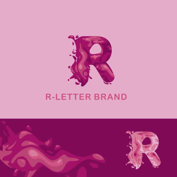 r字母,创意,logo设计