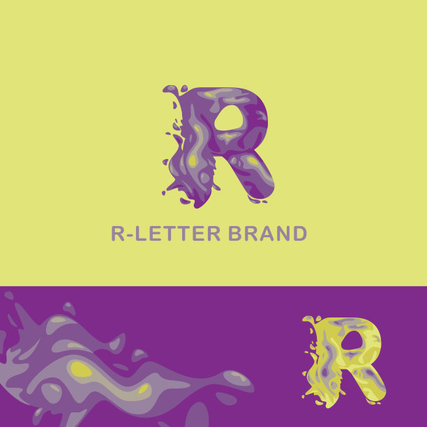 r字母,创意,logo设计