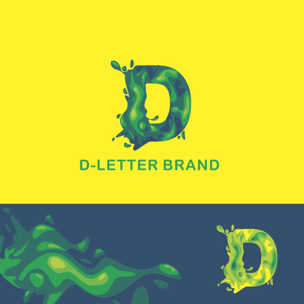 d字母,logo设计