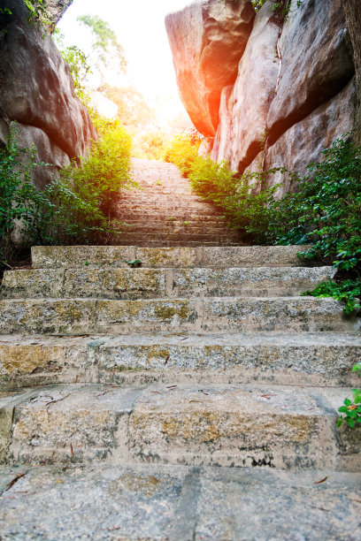 登山步道登山石阶