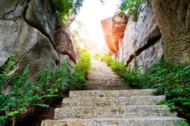 登山步道登山石阶