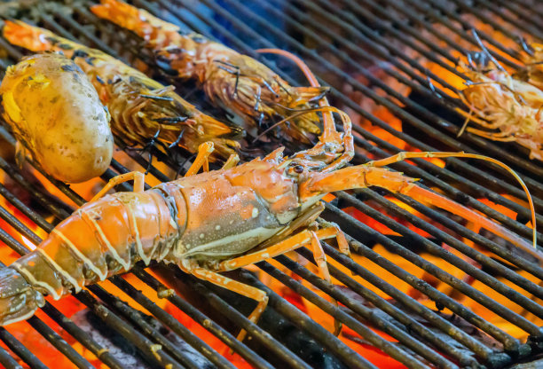 龙虾 海鲜 烧烤菜单