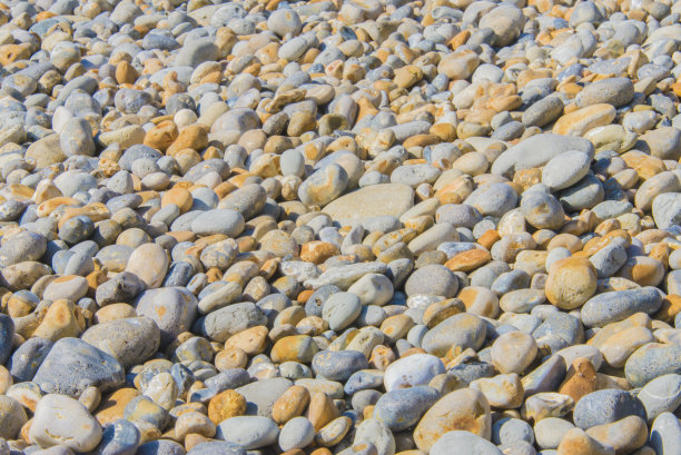 海边碎鹅卵石