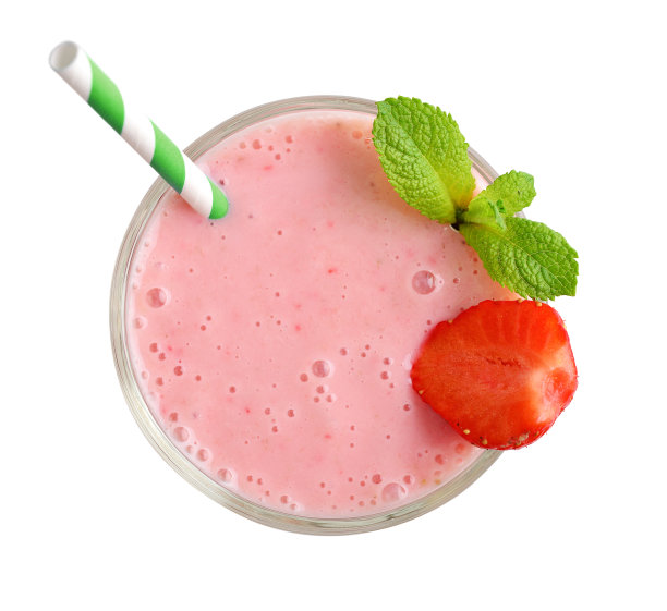 草莓奶油果汁