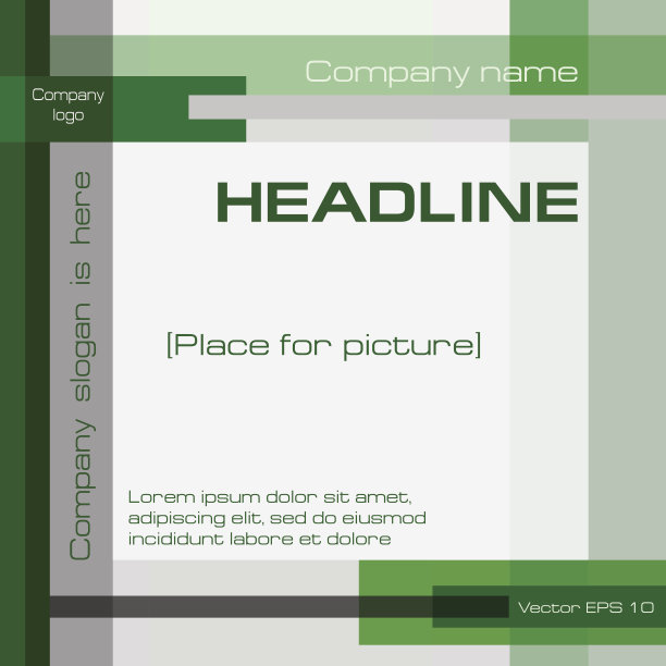 宣传册模板布局；封面设计年度报告；杂志