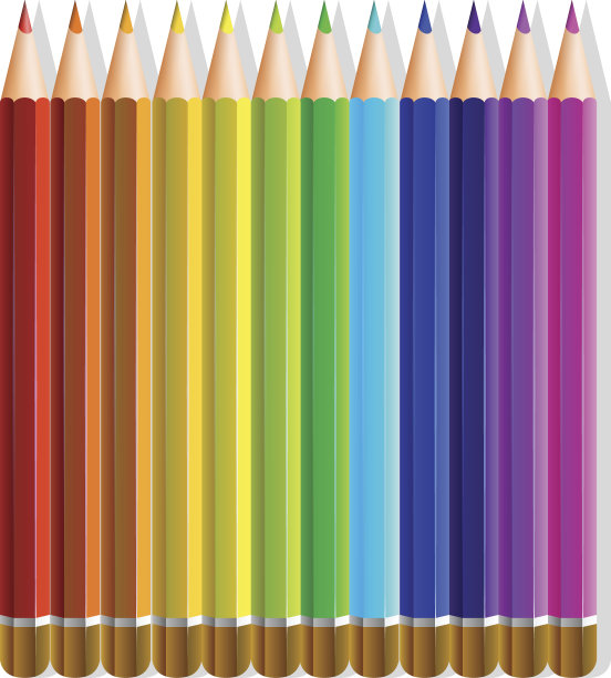 彩色铅笔高清图片