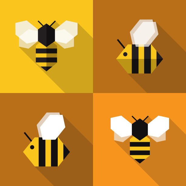 蜜蜂矢量图