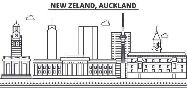 新西兰旅游宣传插画