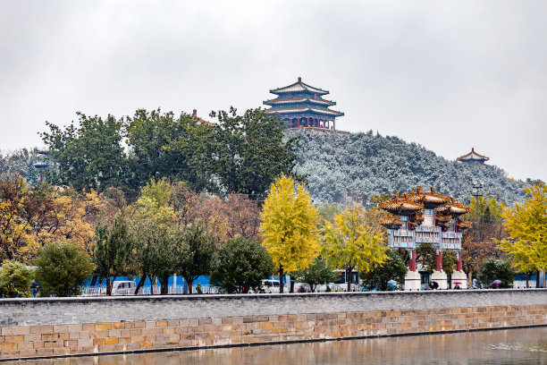 北京故宫雪景