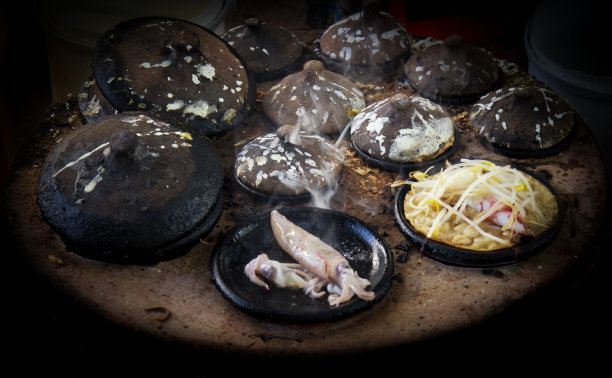 餐具,薄烤饼,豆芽