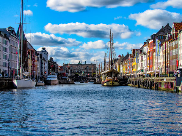 丹麦古老的运河