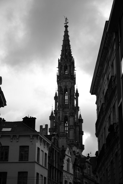 比利时黑白照片