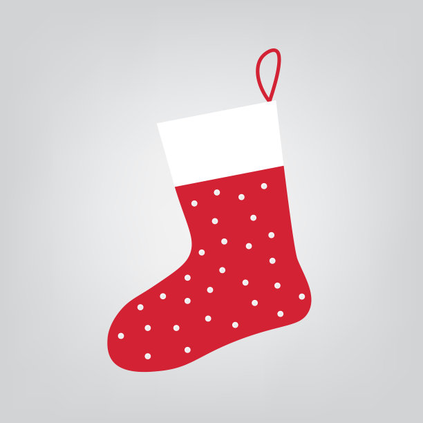 圣诞节袜子礼物海报