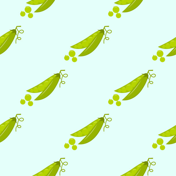 豌豆装饰矢量图案