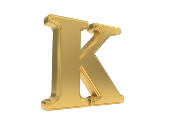 金属字母k