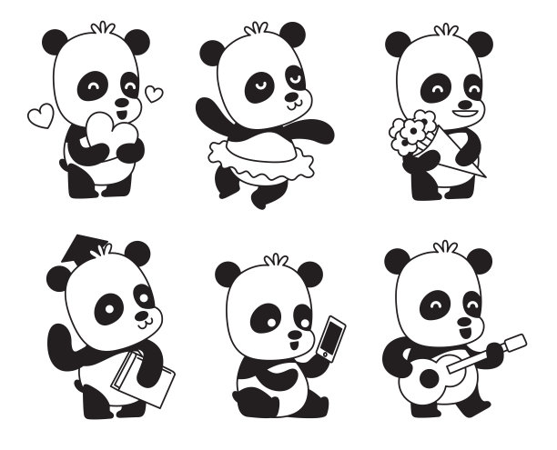熊猫吉祥物设计