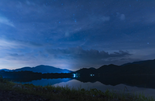 湖面与天空