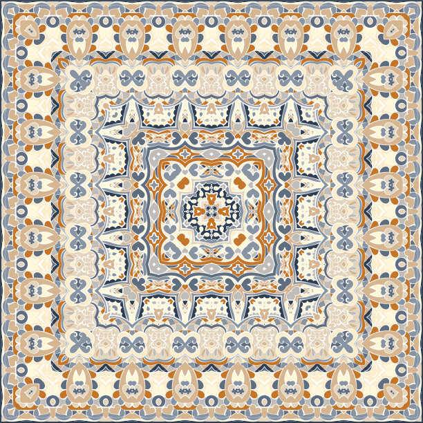古典波斯印花地毯