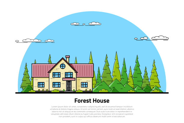 森林中的别墅设计