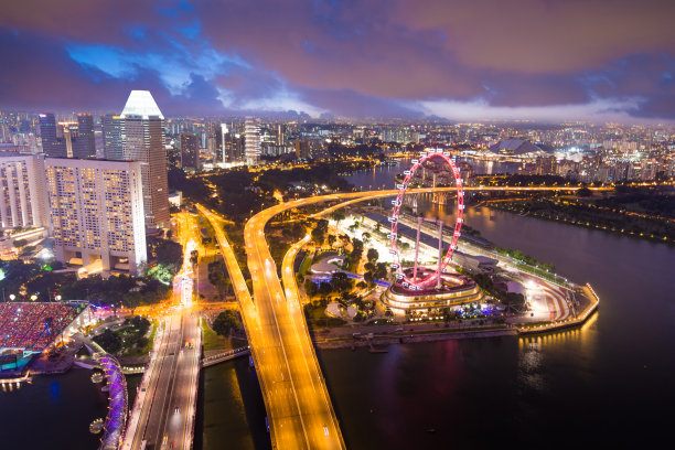 新加坡金沙购物中心夜景