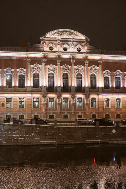圣彼得堡街道夜景