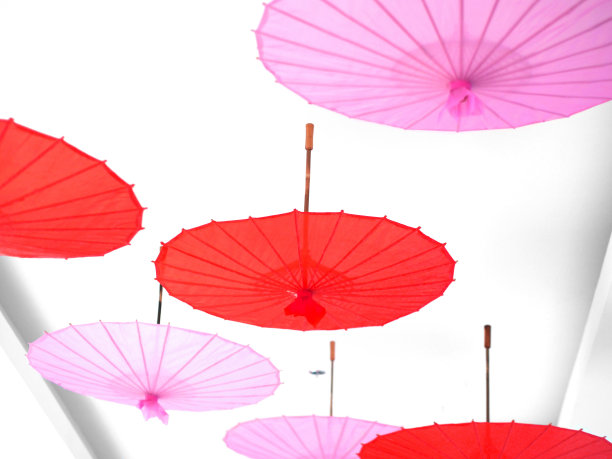 手工雨伞中国元素