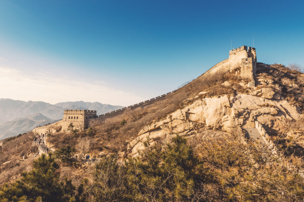 八达岭长城上的风景