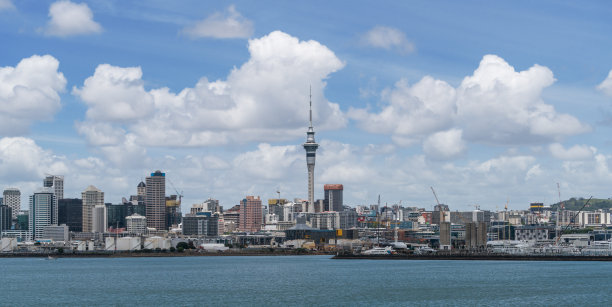 奥克兰海滨小镇风景