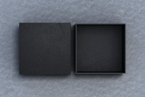 黑色产品盒模型