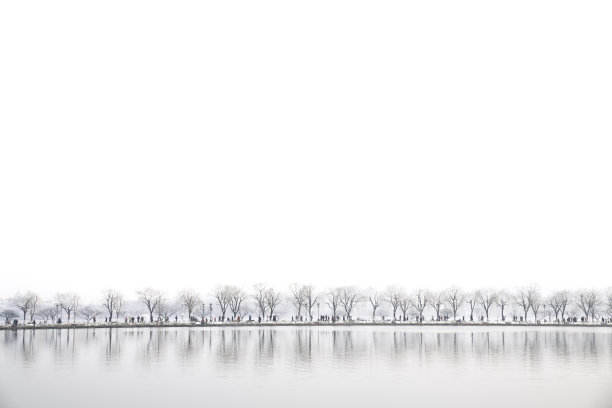 杭州西湖雪景