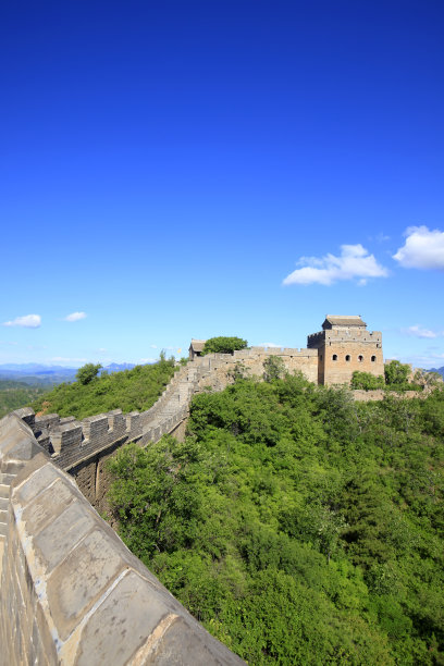 八达岭长城上的风景