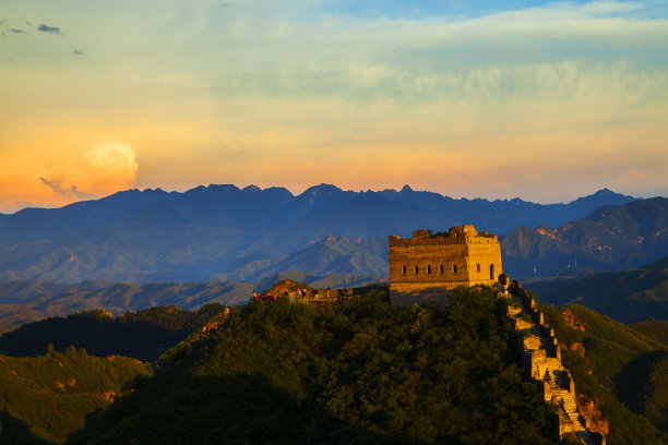 八达岭长城上的风景