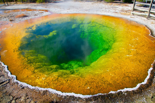 碧色湖水