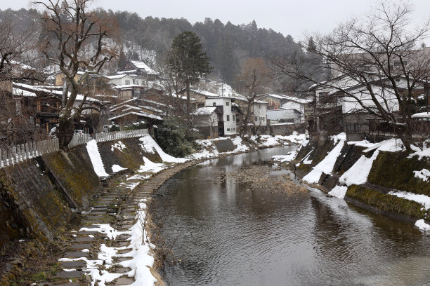 古桥雪景