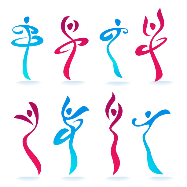 中式瑜伽健身logo