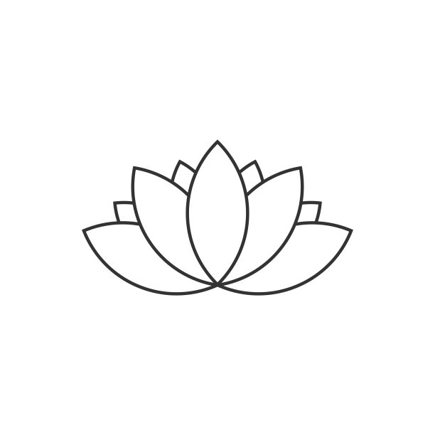莲花logo花朵盛开