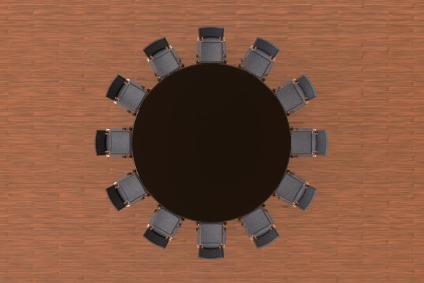 圆形会议室效果图