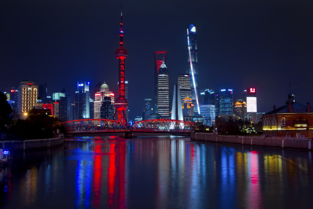上海外滩灯光