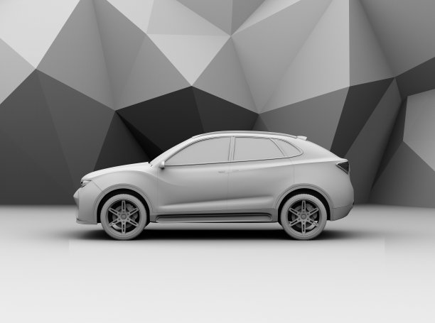 3d模型,未来电动小汽车