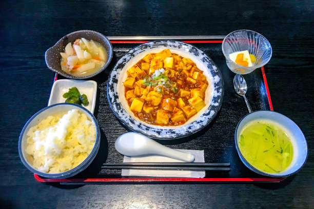 麻婆豆腐特写