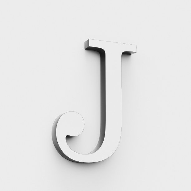 3d字体j