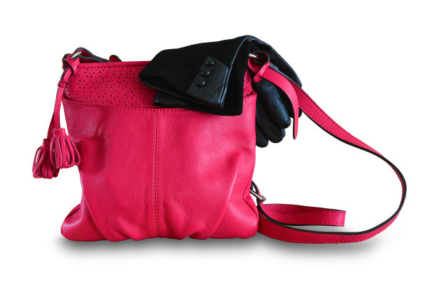 洋红色手提袋 粉红色手提袋