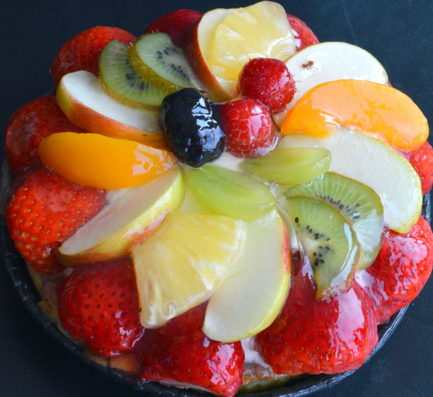 美味的水果蛋糕图片