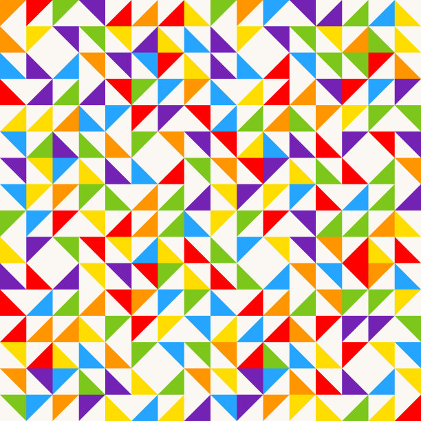 抽象几何色块四方连续