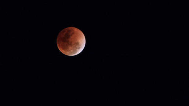 圆月圆月亮红月亮