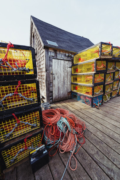 渔村渔港渔船