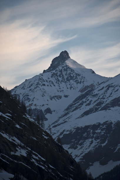 雪山冬景