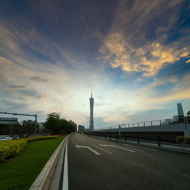 广州地标建筑天际线